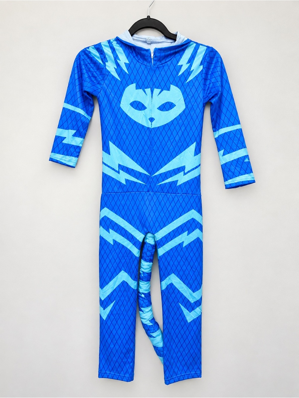 PJ Masks Catboy Kids Costume Blue Jumpsuit Hood Mask Tail Size 120 ~6/7
